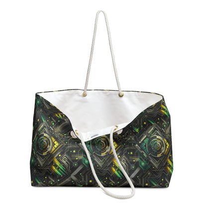 Tech Noir Graphics Tech-Inspired Streetwear Weekender Bag - 8404 Design-57