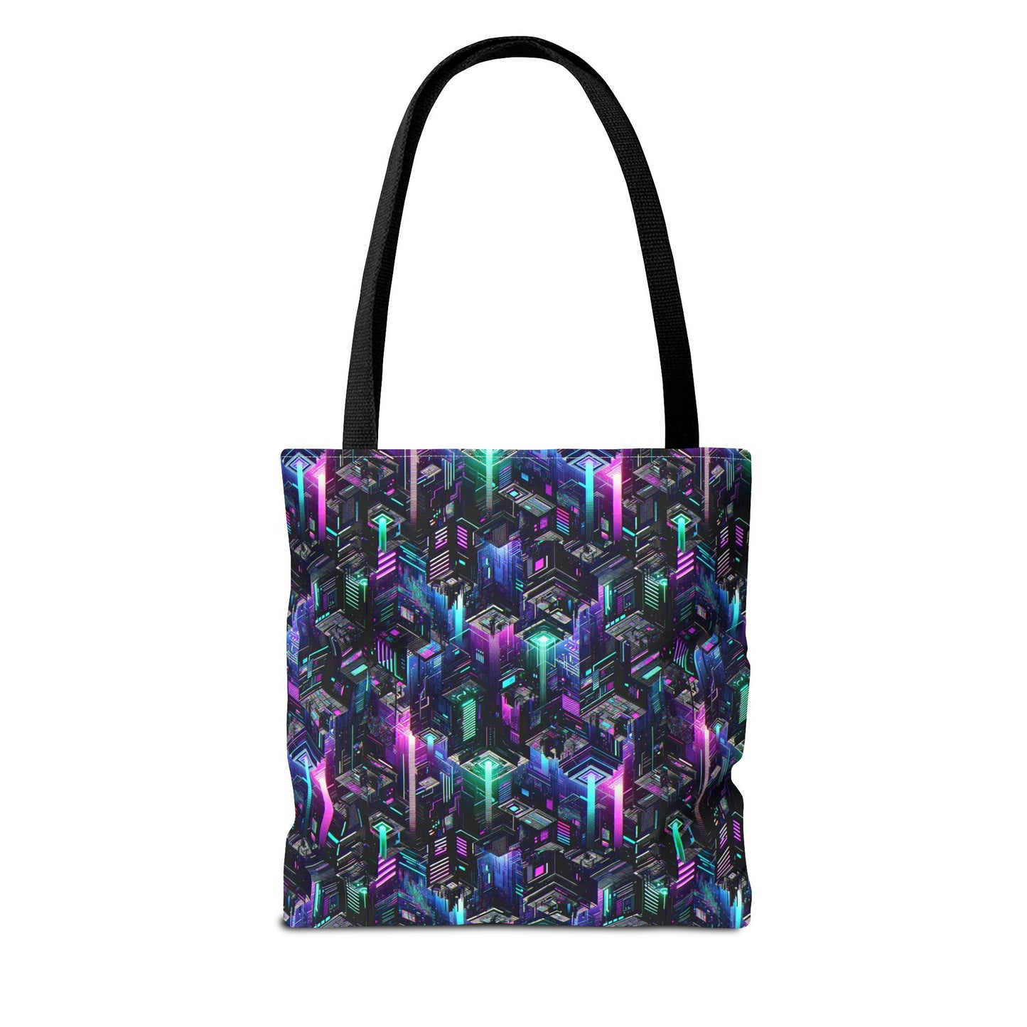 Tech Noir Graphics Futuristic Tech Aesthetics Tote Bag - 8404 Design-55