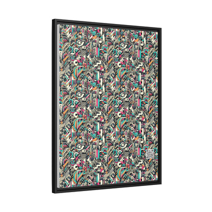 Digital Street Art Urban Street Style Matte Canvas, Framed (multi-color) - 8404 Design-74 A