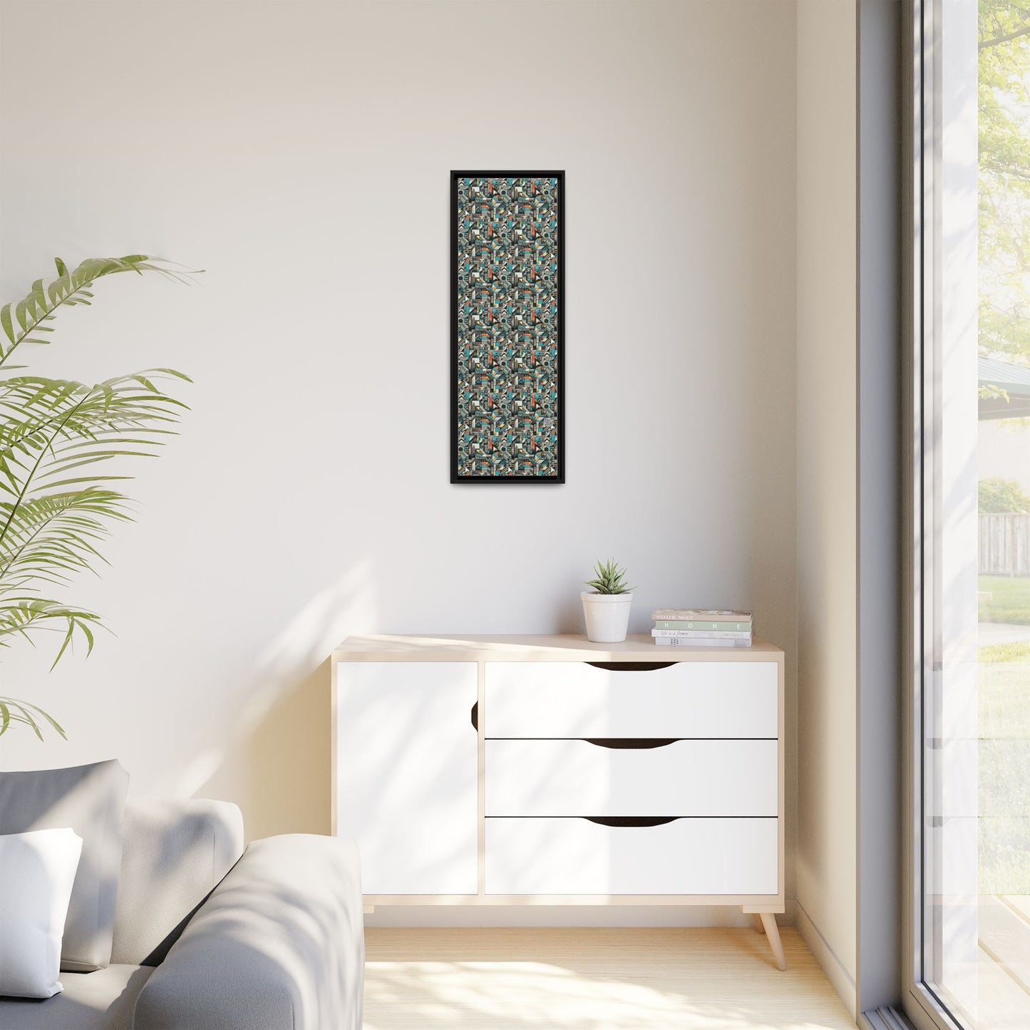 Digital Street Art Urban Street Style Matte Canvas, Framed (multi-color) - 8404 Design-81 B