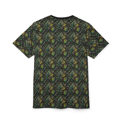 Tech Noir Graphics Tech-Inspired Streetwear Unisex Cut & Sew Tee - 8404 Design-57