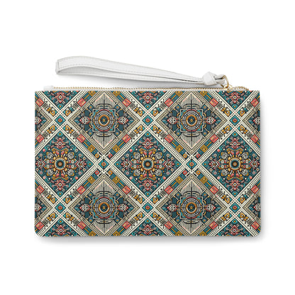 Cultural Fusion Tech Blend of Cultural Heritage With Tech-Inspired Elements Clutch Bag - 8404 Design-64