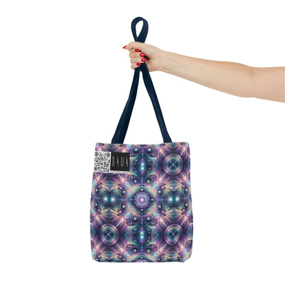 Iridescent Tech Fusion Tech-Forward Streetwear Tote Bag - 8404 Design-61