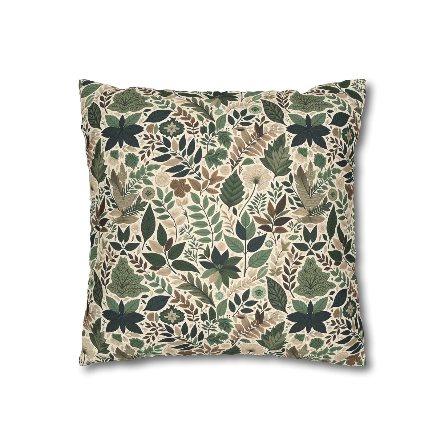 Streetwear Sustainability Environmentally Conscious Streetwear with a Natural Aesthetic Faux Suede Square Pillowcase - 8404 Design-57