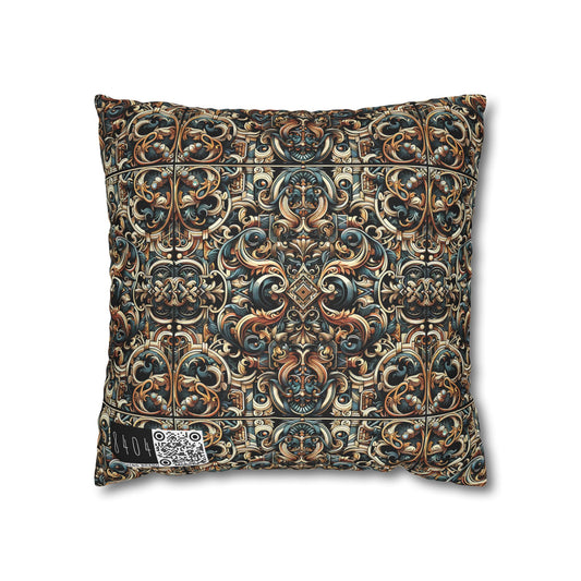 Urban Renaissance Historical Fusion With Street Edge Spun Polyester Square Pillowcase - 8404 Design-59