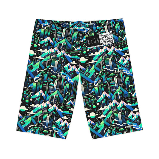 Digital Adventure Graphics Digital Explorer Women's Bike Shorts - 8404 Design-55