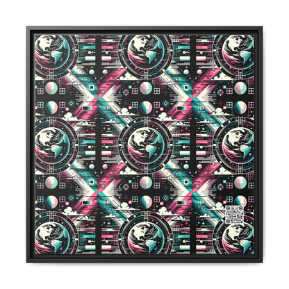 Digital Artistry Digital-native Streetwear Matte Canvas, Framed (multi-color) - 8404 Design-62 A