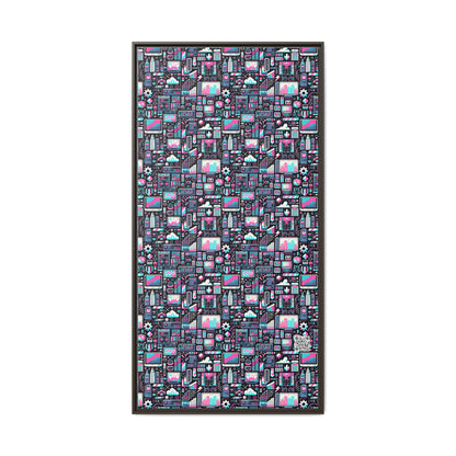 Digital Rebellion Youthful Streetwear with a Rebellious Digital Twist Matte Canvas, Framed (multi-color) - 8404 Design-71 B