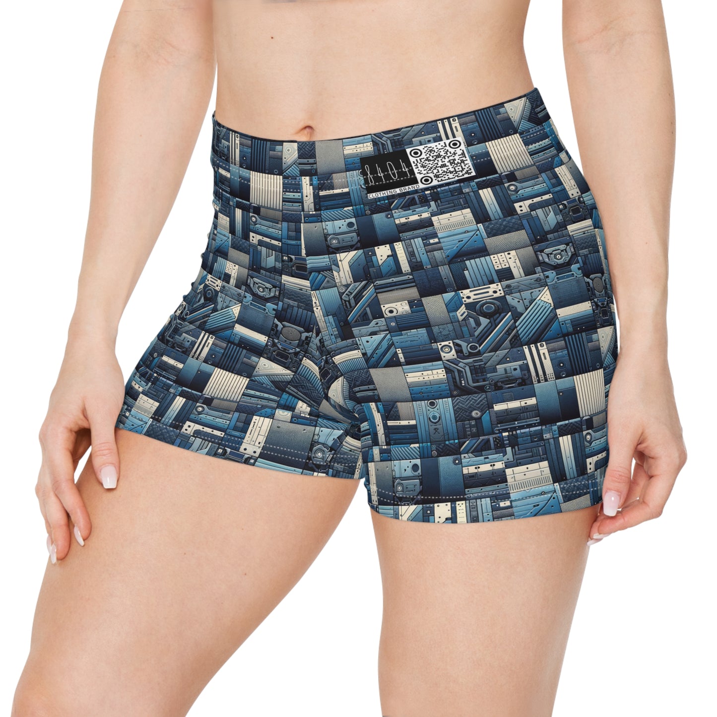 Tech-Inspired Utility Tech-Forward Streetwear With Utilitarian Edge Women's Shorts - 8404 Design-44