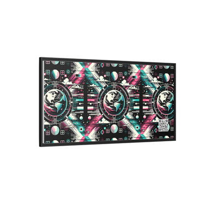 Digital Artistry Digital-native Streetwear Matte Canvas, Framed (multi-color) - 8404 Design-62 B