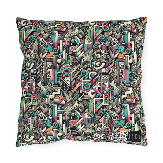 Digital Street Art Urban Street Style Outdoor Pillow - 8404 Design-74