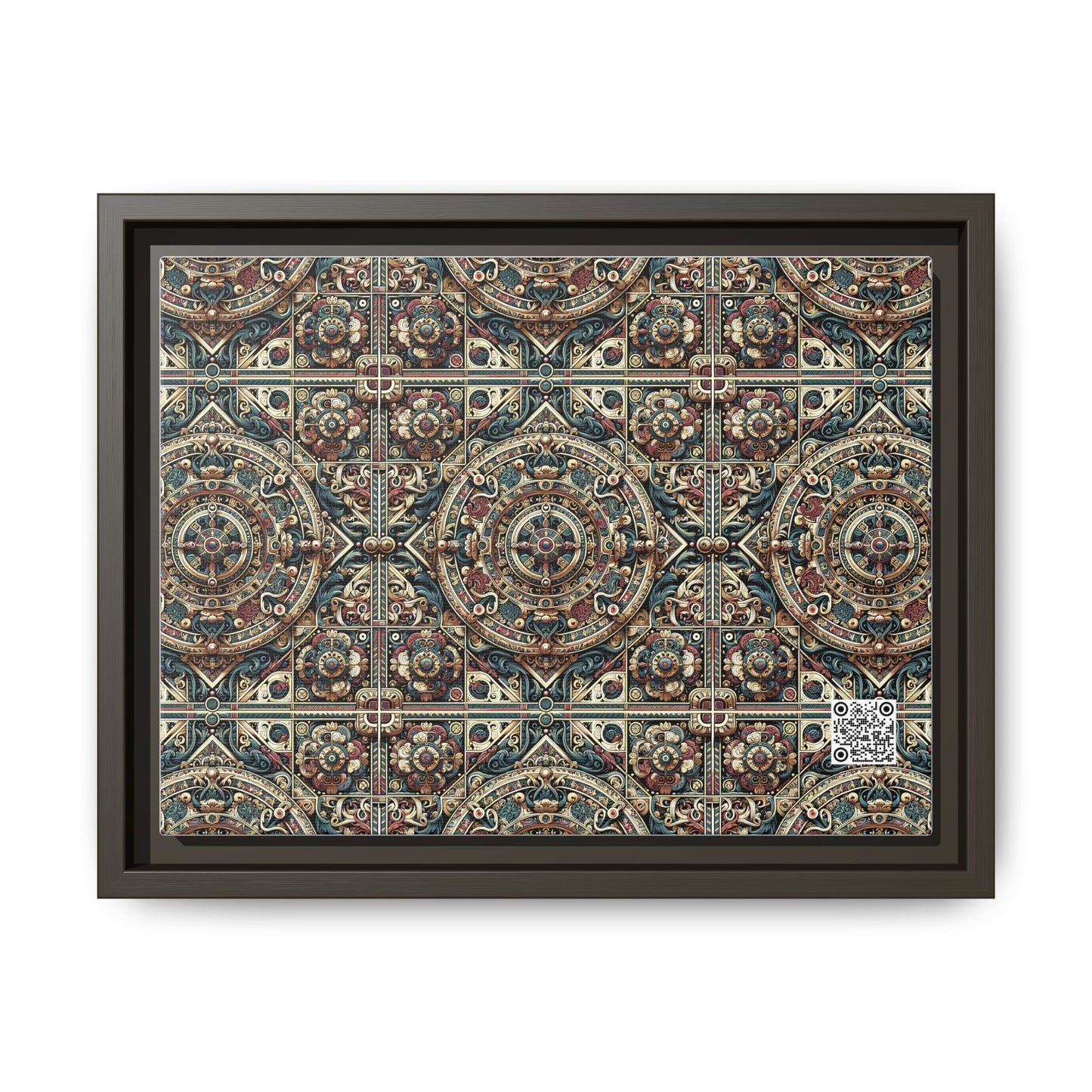 Urban Renaissance Historical Fusion With Street Edge Matte Canvas, Framed (multi-Color) - 8404 Design-57 A