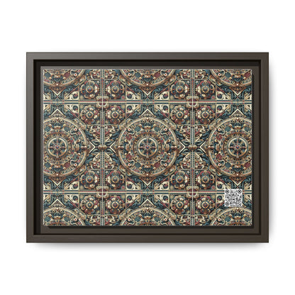 Urban Renaissance Historical Fusion With Street Edge Matte Canvas, Framed (multi-Color) - 8404 Design-57 A