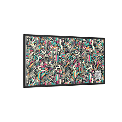 Digital Street Art Urban Street Style Matte Canvas, Framed (multi-color) - 8404 Design-74 B