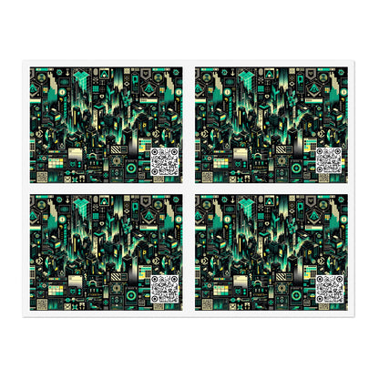 Digital Dystopia Tech Noir Sticker Sheets - 8404 Design-63