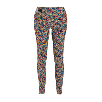 Digital Artistic Expression Artistic Streetwear Women's Cut & Sew Casual Leggings - 8404 Design-49