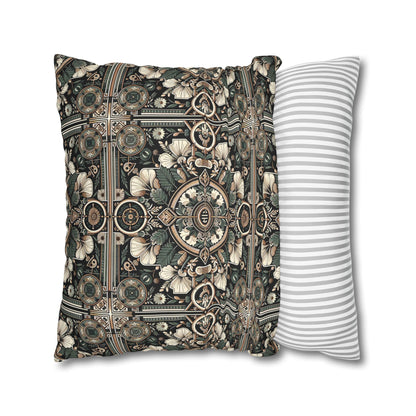 Cyber Garden Party Tech Garden Extravaganza Spun Polyester Square Pillowcase - 8404 Design-66