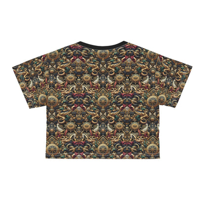 Digital Renaissance Luxurious Streetwear Inspired By Classical Art With a Modern Twist Crop Tee - 8404 Design-76
