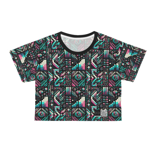 Digital Artistry Digital-native Streetwear Crop Tee - 8404 Design-60