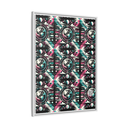 Digital Artistry Digital-native Streetwear Matte Canvas, Framed (multi-color) - 8404 Design-62 A