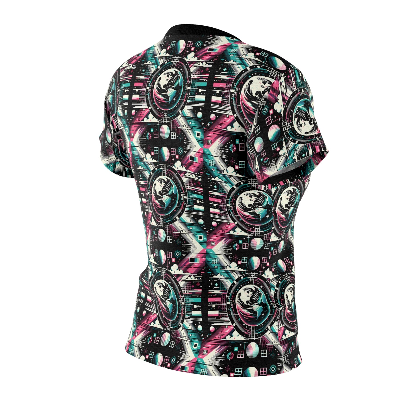 Digital Artistry Digital-native Streetwear Women's Cut & Sew Tee - 8404 Design-62