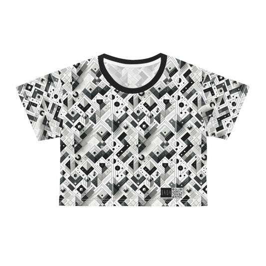 Digital Minimalism Minimalist Tech Crop Tee - 8404 Design-69
