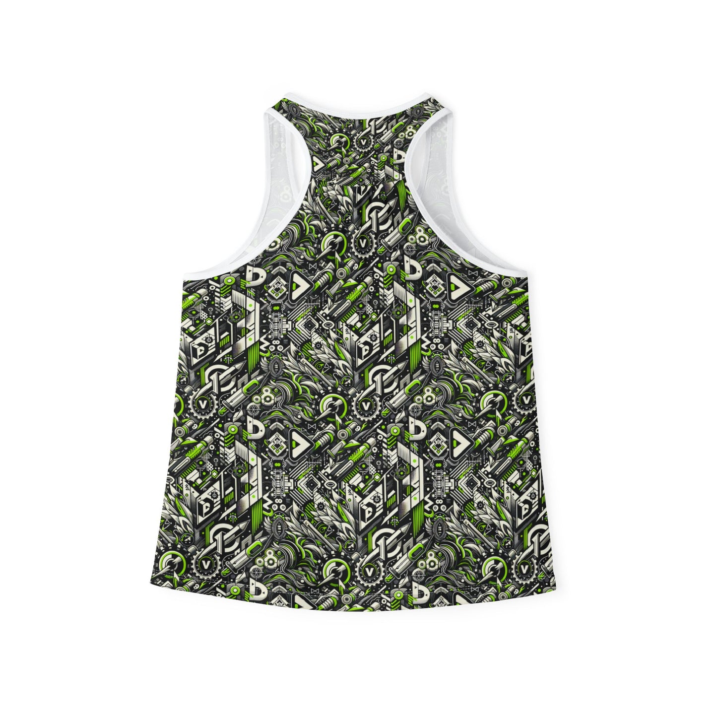 Graffiti Tech Fusion Bold Streetwear Fusion Women's Tank Top - 8404 Design-59