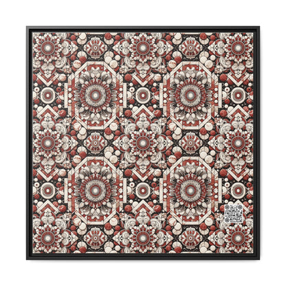 Neo Jomon Sculptural Aesthetics Artisanal Streetwear Matte Canvas, Framed (multi-Color) - 8404 Design-55 A