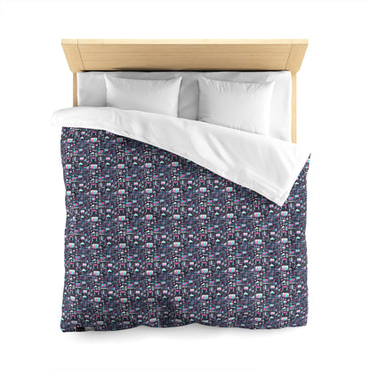 Digital Rebellion Youthful Streetwear with a Rebellious Digital Twist Microfiber Duvet Cover - 8404 Design-71