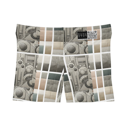 Tech Utility Chic Tech-Forward Minimalist Women's Shorts - 8404 Design-59