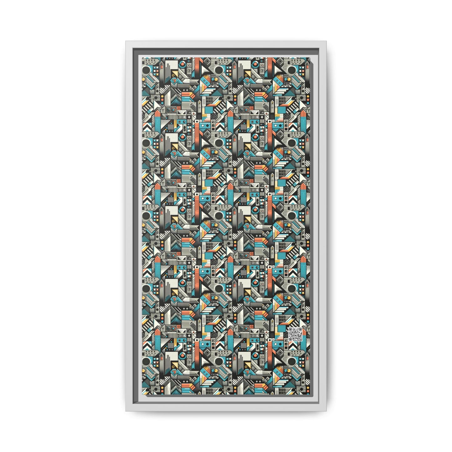 Digital Street Art Urban Street Style Matte Canvas, Framed (multi-color) - 8404 Design-81 B