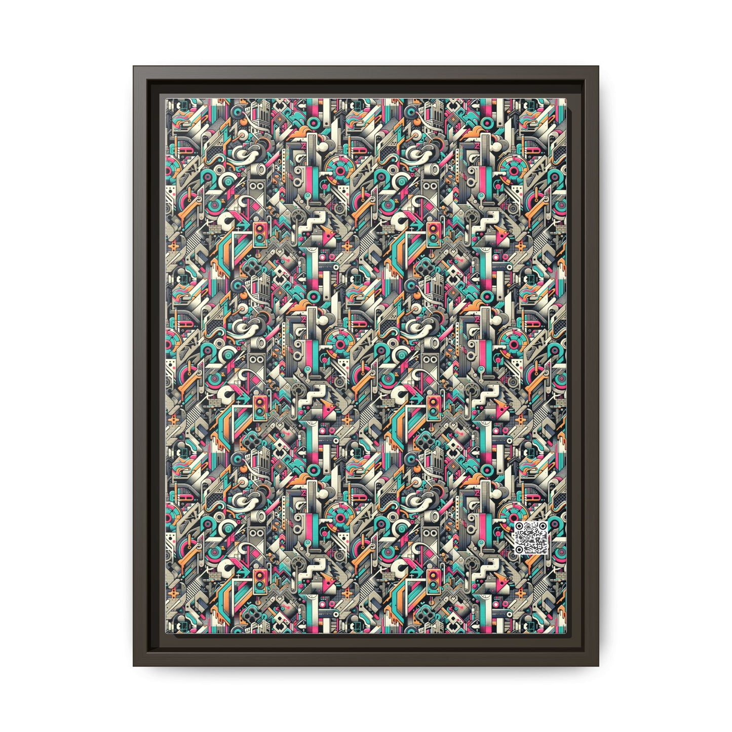 Digital Street Art Urban Street Style Matte Canvas, Framed (multi-color) - 8404 Design-74 A