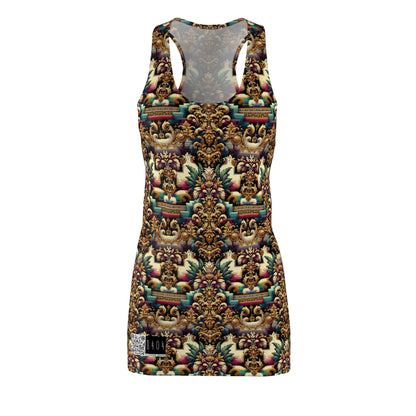 Digital Renaissance Modern Baroque Fusion Women's Cut & Sew Racerback Dress - 8404 Design-60