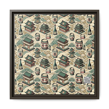 Cultural Artisanal Fusion Contemporary Cultural Elegance Matte Canvas, Framed (multi-Color) - 8404 Design-68 B