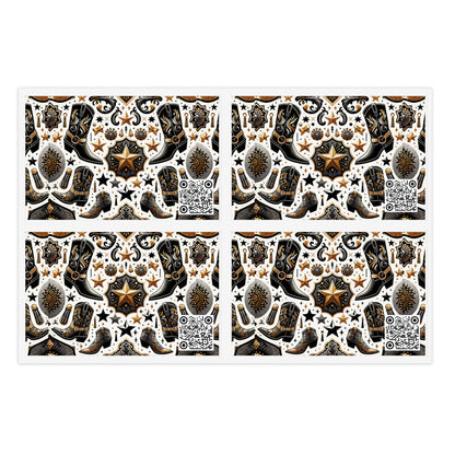 Cowboy Chic Revival Bold Western Glam Sticker Sheets - 8404 Design-60