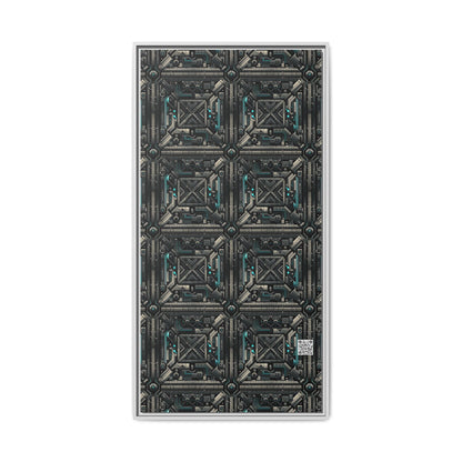 Tech Noir Futuristic Tech Aesthetic with a Dark Twist Matte Canvas, Framed (multi-color) - 8404 Design-59 B