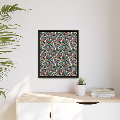 Digital Street Art Urban Street Style Matte Canvas, Framed (multi-color) - 8404 Design-74 B