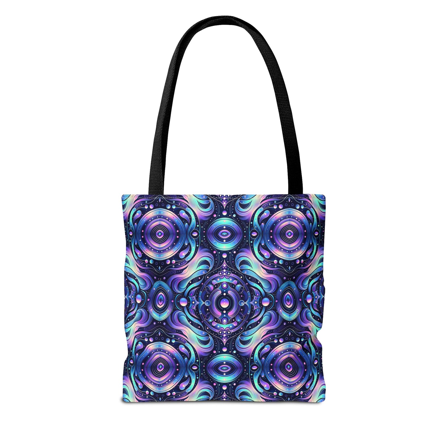 Iridescent Tech Fusion Tech-Forward Streetwear Tote Bag - 8404 Design-62