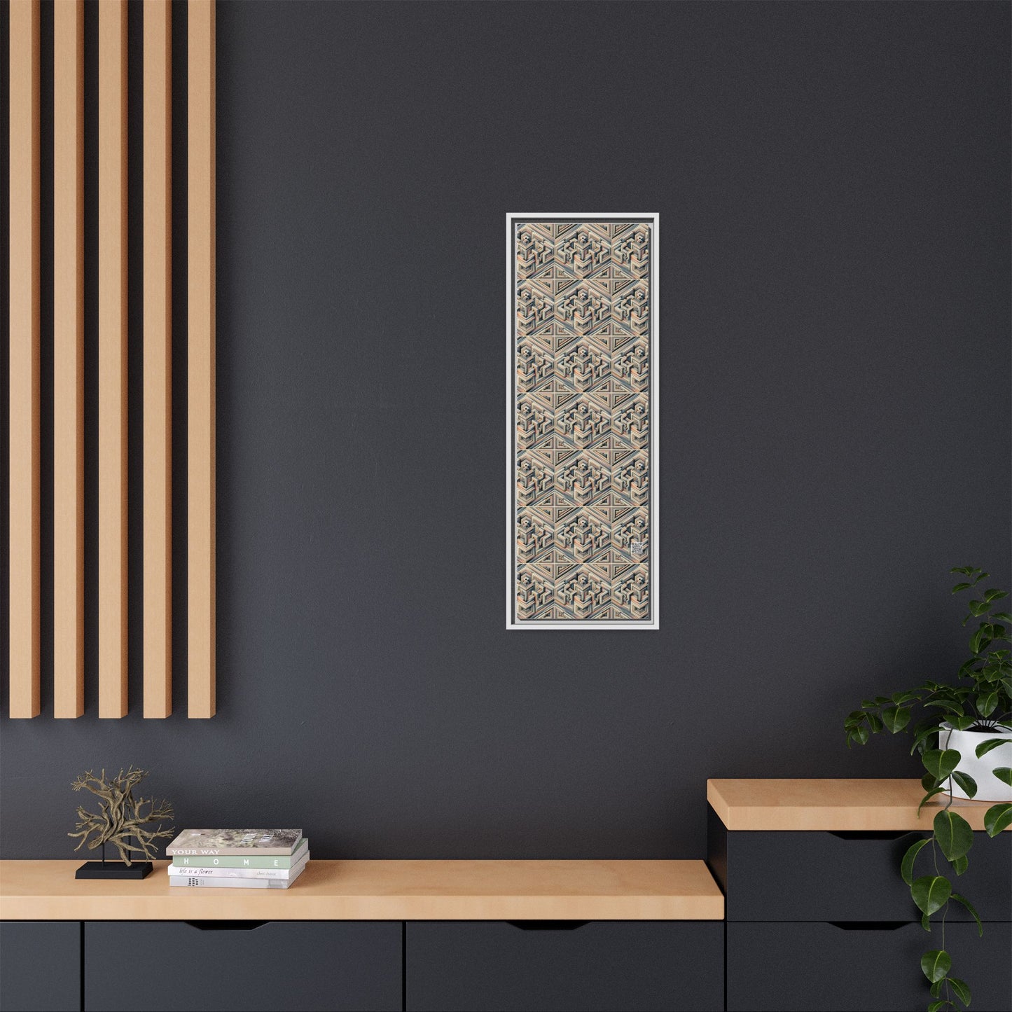 Tech Illusion Graphics Futuristic Artistry Matte Canvas, Framed (multi-color) - 8404 Design-52 B