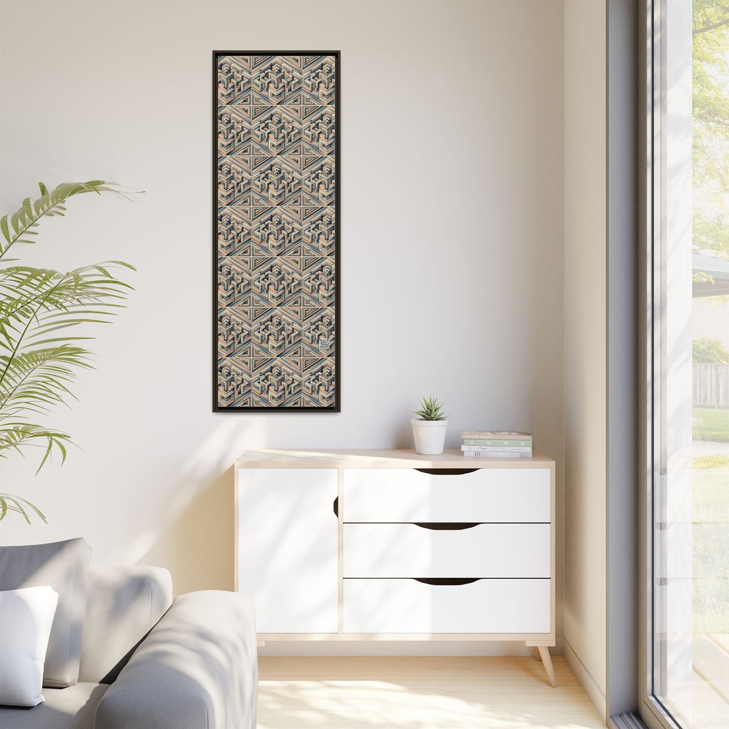 Tech Illusion Graphics Futuristic Artistry Matte Canvas, Framed (multi-color) - 8404 Design-52 B