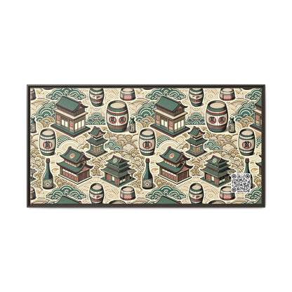 Cultural Artisanal Fusion Contemporary Cultural Elegance Matte Canvas, Framed (multi-Color) - 8404 Design-68 B