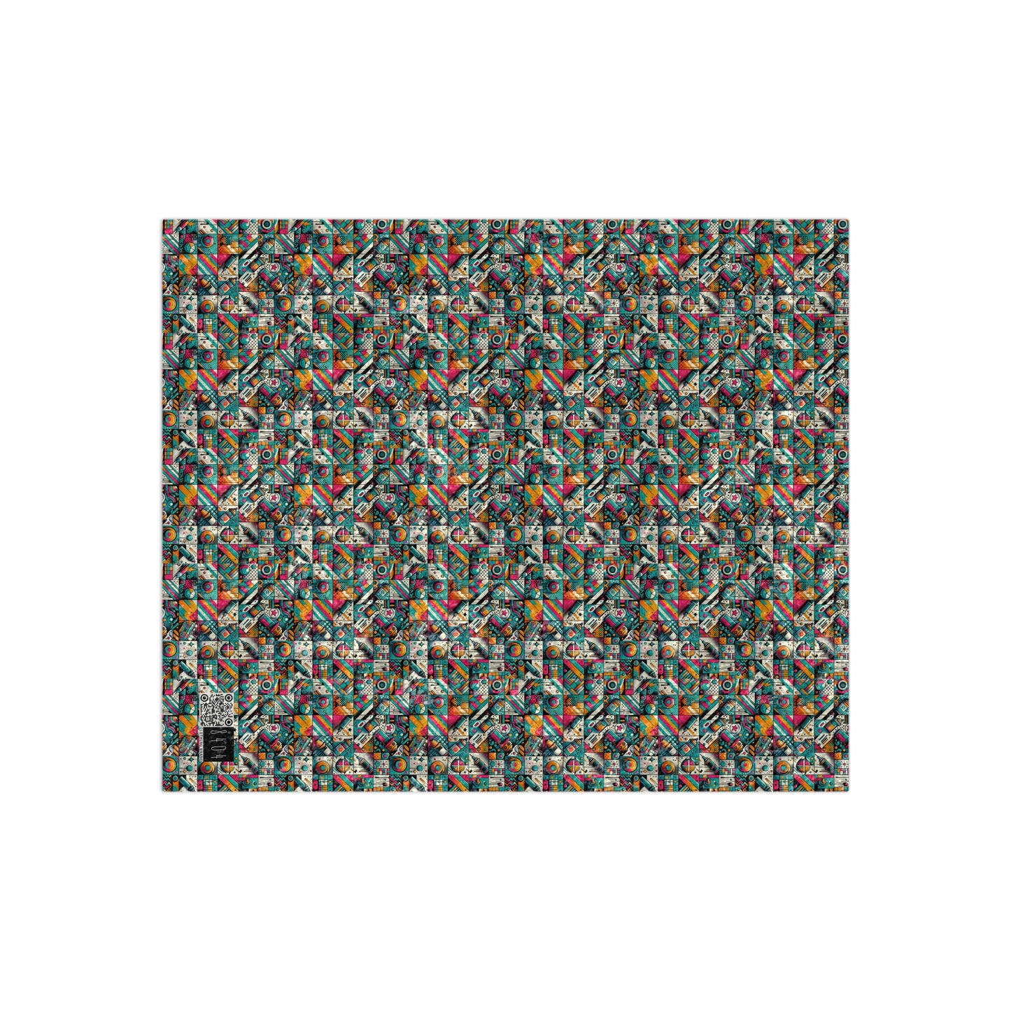 Graffiti Fusion Modern Street Art Fusion Crushed Velvet Blanket - 8404 Design-58