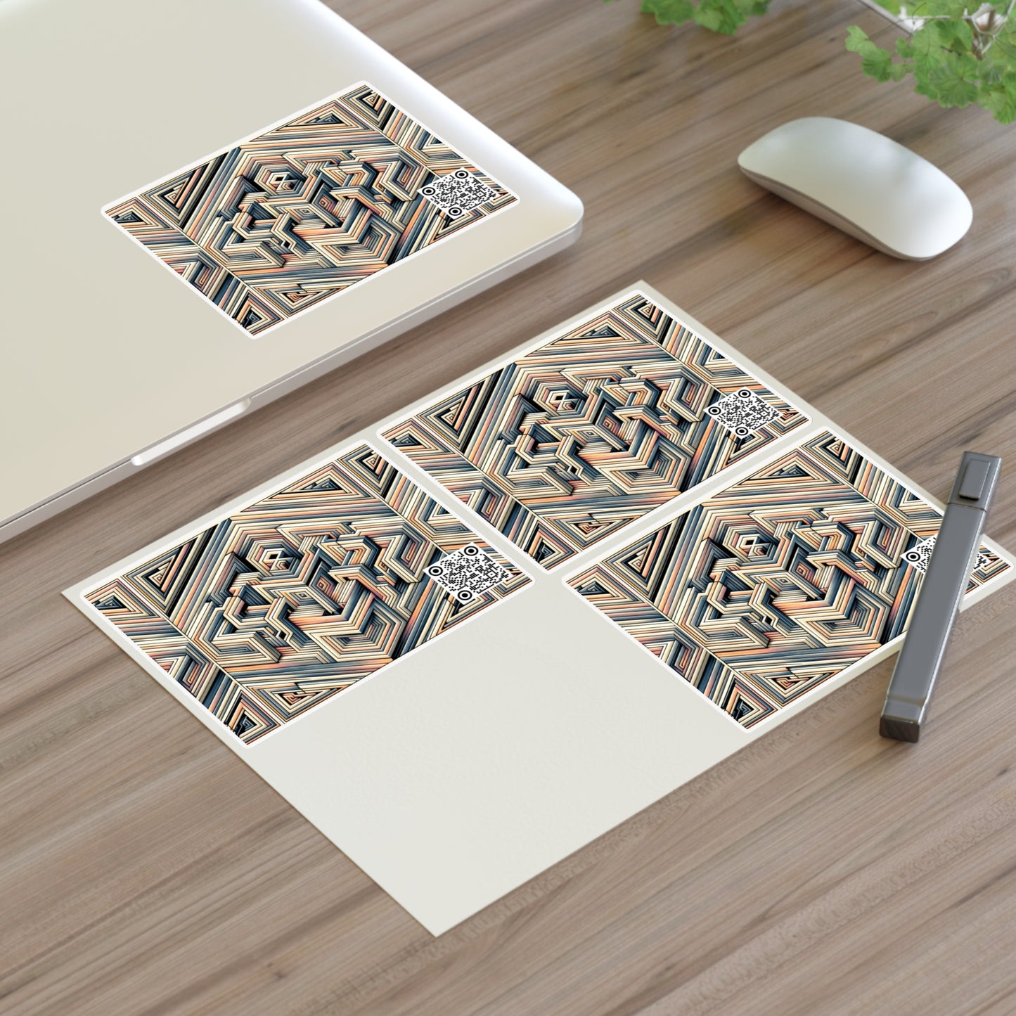 Tech Illusion Graphics Futuristic Artistry Sticker Sheet - 8404 Design-52