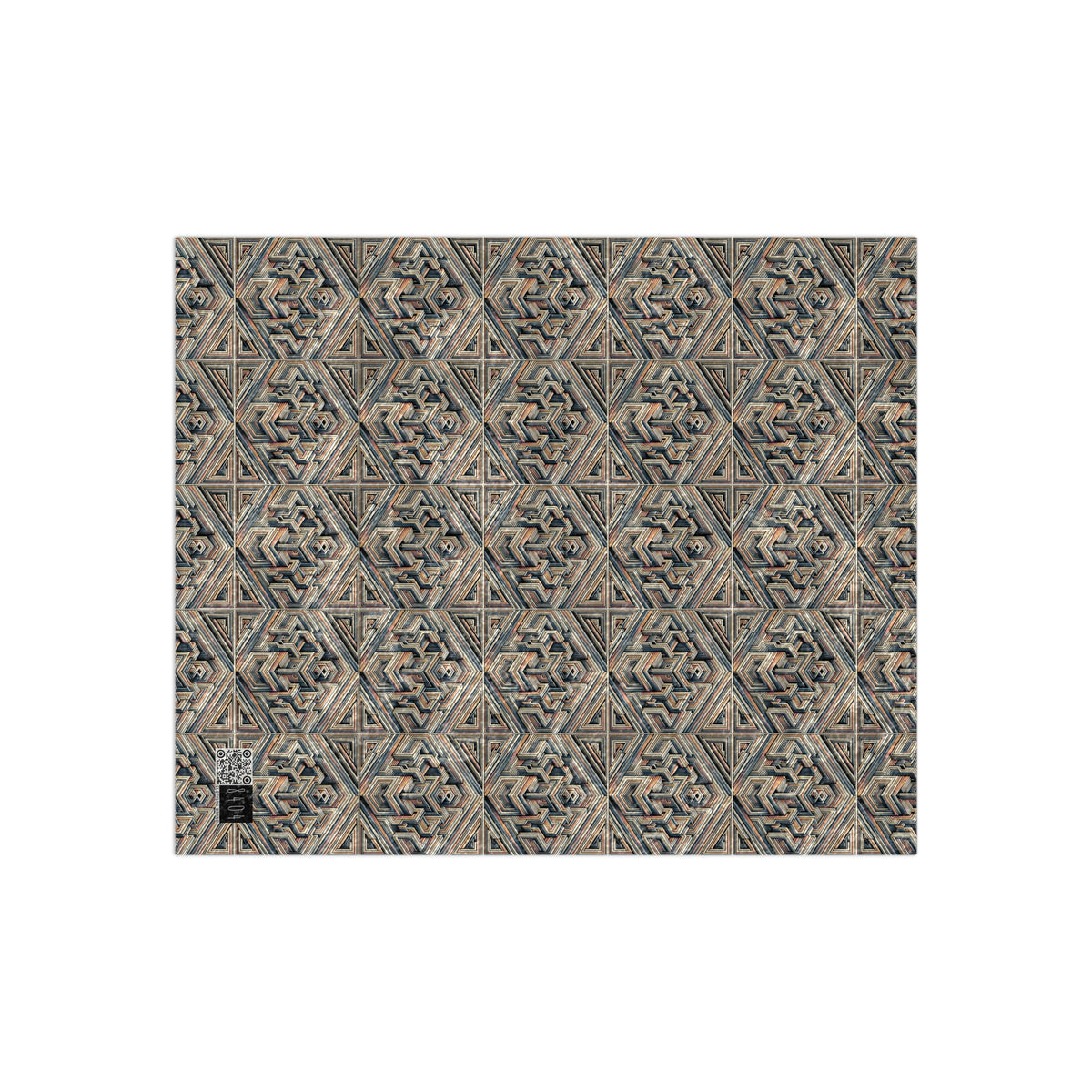 Tech Illusion Graphics Futuristic Artistry Crushed Velvet Blanket - 8404 Design-52
