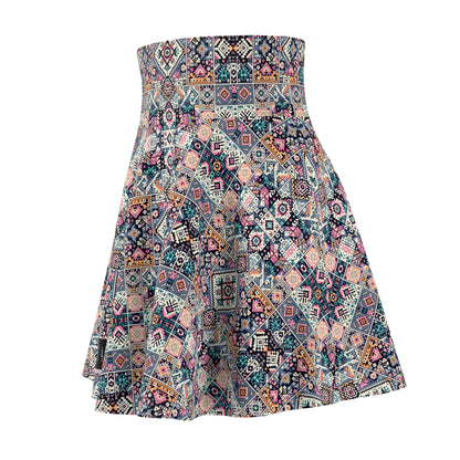 Digital Artisanal Fusion Digital Artisanal Women's Skater Skirt - 8404 Design-65