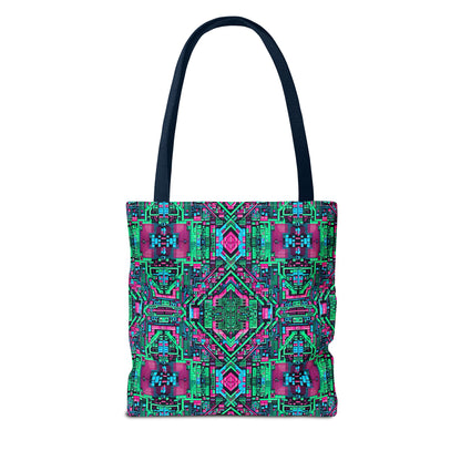 Digital Glitch Vibes Tech-Inspired Streetwear Tote Bag - 8404 Design-71