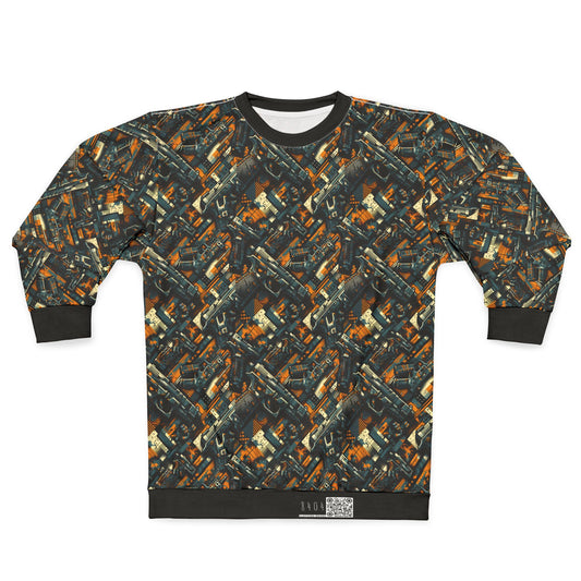 Digital Punk Futuristic Grunge Sweatshirt - 8404 Design-47