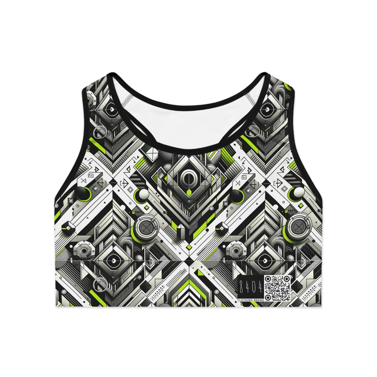Elevated Sporty Tech Tech-Forward Streetwear Sports Bra - 8404 Design-70