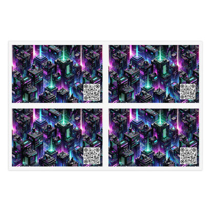 Tech Noir Graphics Futuristic Tech Aesthetics Sticker Sheets - 8404 Design-55