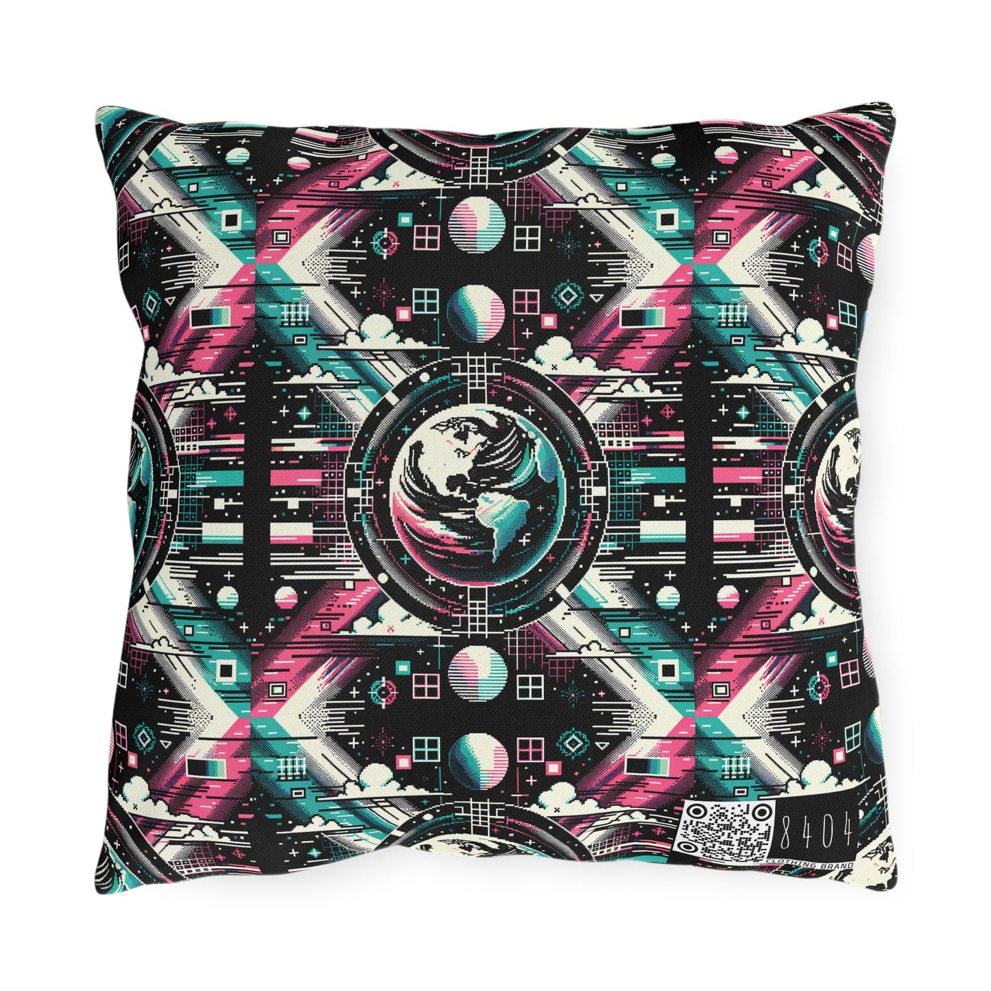 Digital Artistry Digital-native Streetwear Outdoor Pillow - 8404 Design-62